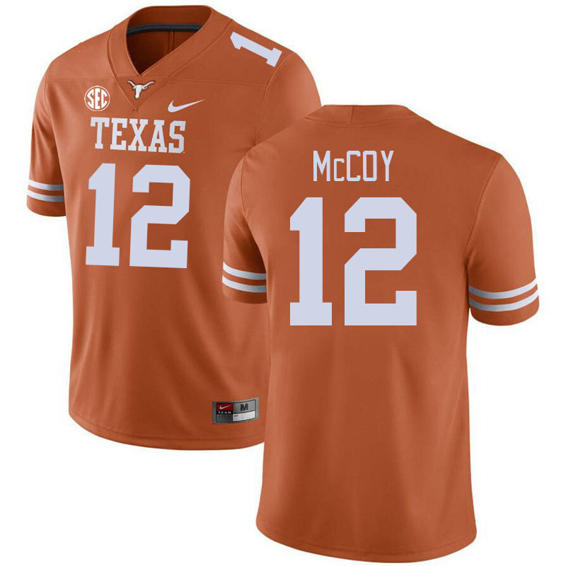 # 12 Colt McCoy Texas Longhorns Jerseys Football Stitched-Orange